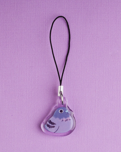 Mini Pigeon - Acrylic Phone Charm