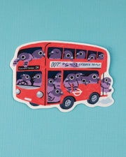 Pigeon Bus - Vinyl Sticker