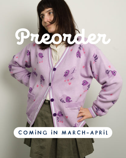 PREORDER Pigeons and Hearts - Cotton Knit Cardigan