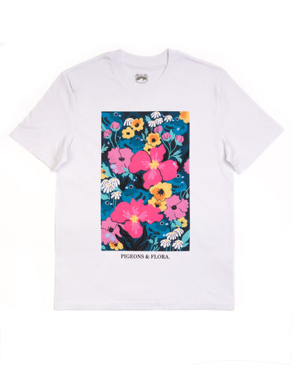 Pigeons & Flora - White T-shirt