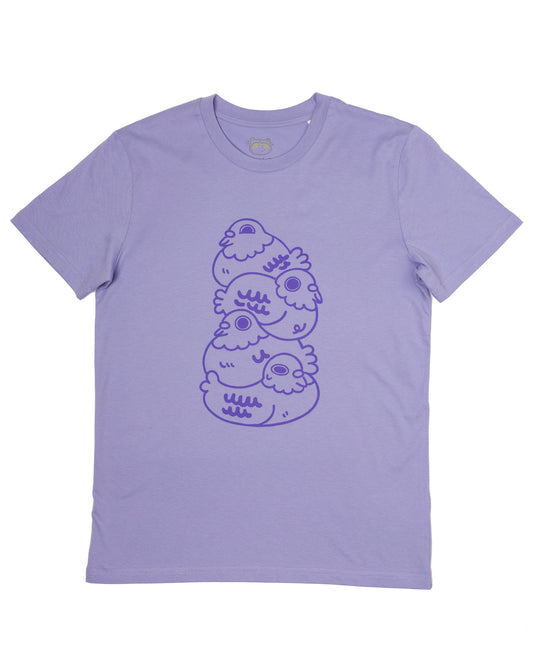 Pigeon Stack - Violet T-shirt