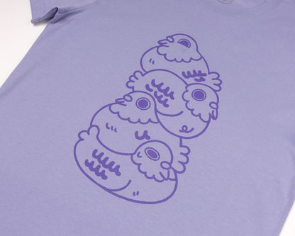 Pigeon Stack - Violet T-shirt