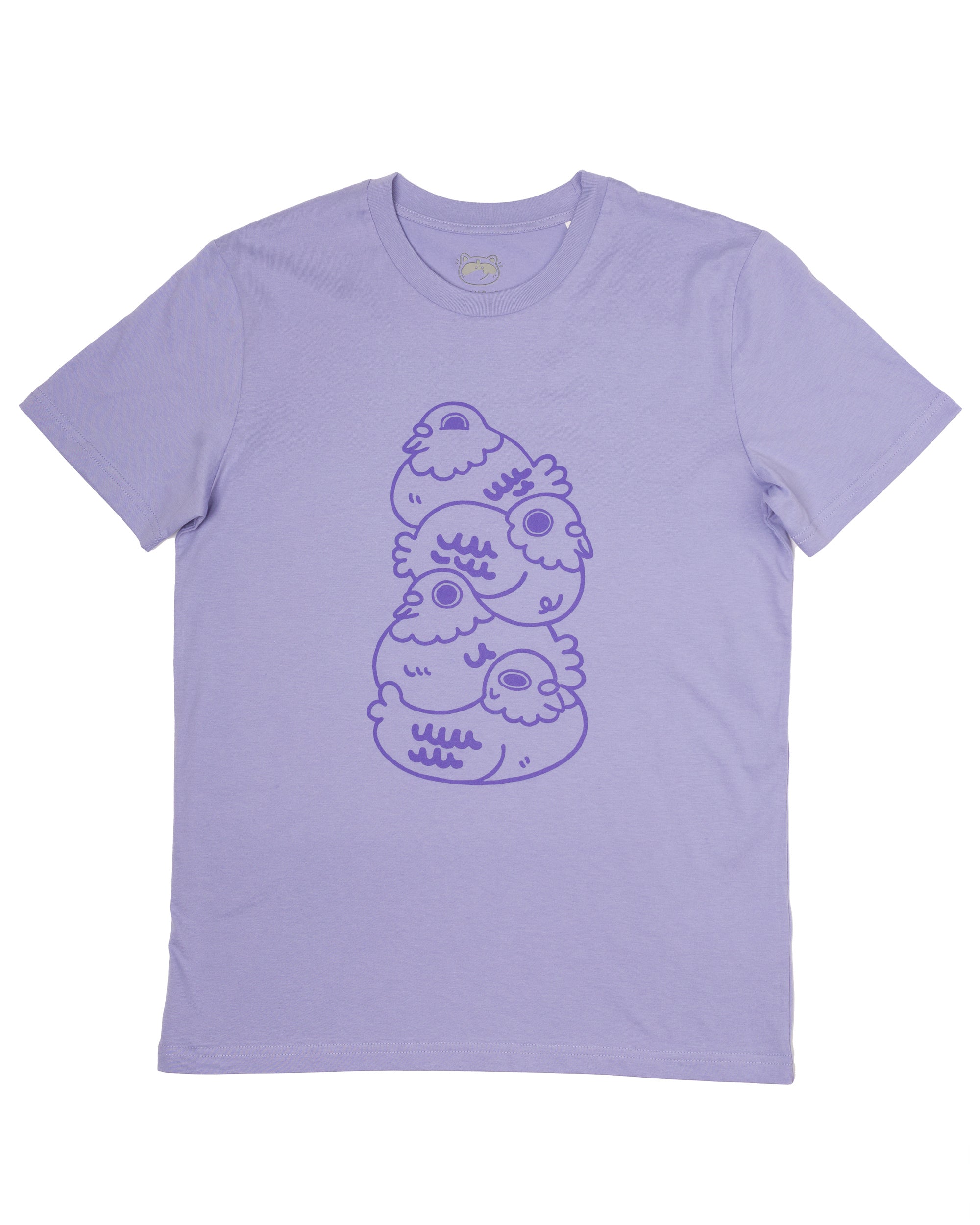 Violet Purple Pigeon Stack T-shirt