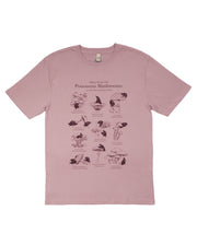 Poisonous Mushrooms - Purple Rose Pink T-shirt