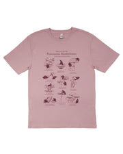 Poisonous Mushrooms - Purple Rose Pink T-shirt