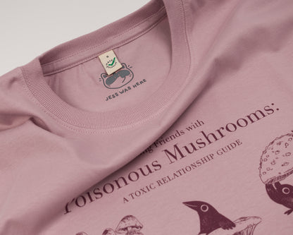 NEW Poisonous Mushrooms - Purple Rose Pink T-shirt