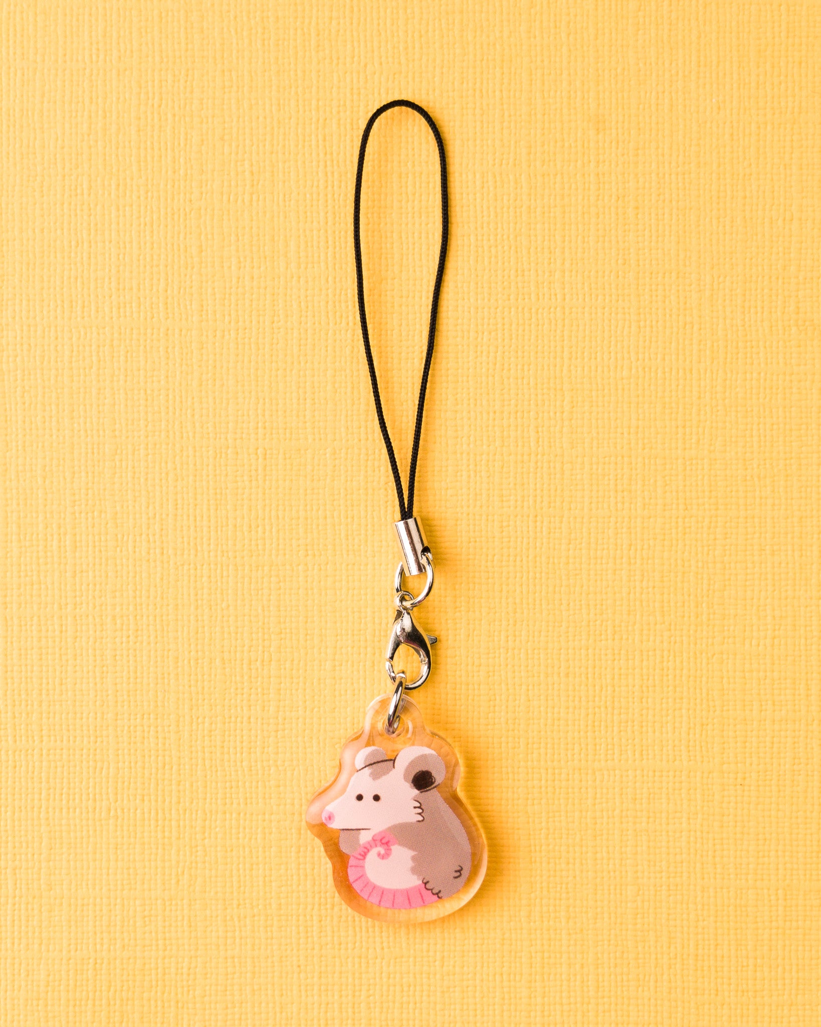 Opossum - Acrylic Phone Charm