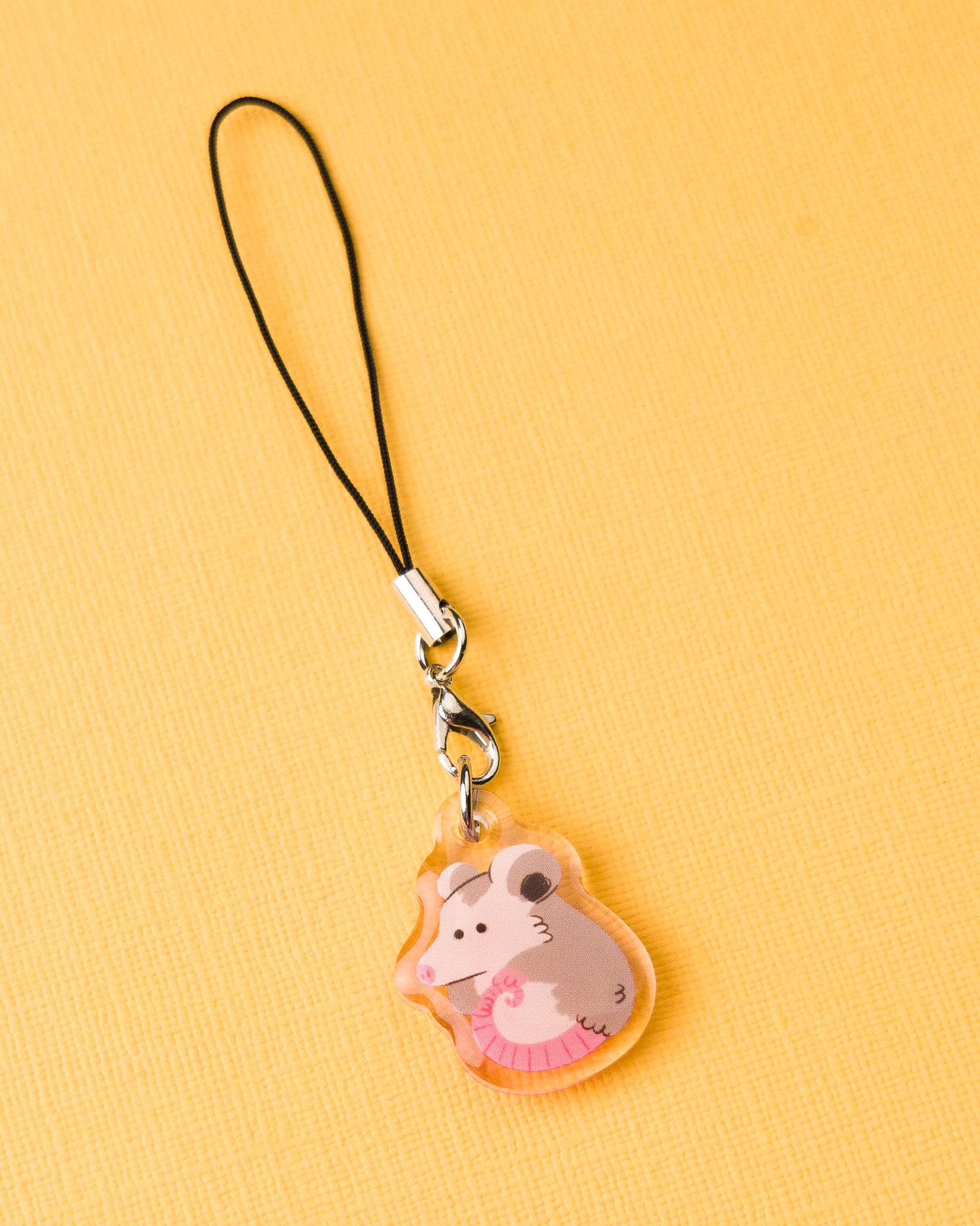 Opossum - Acrylic Phone Charm