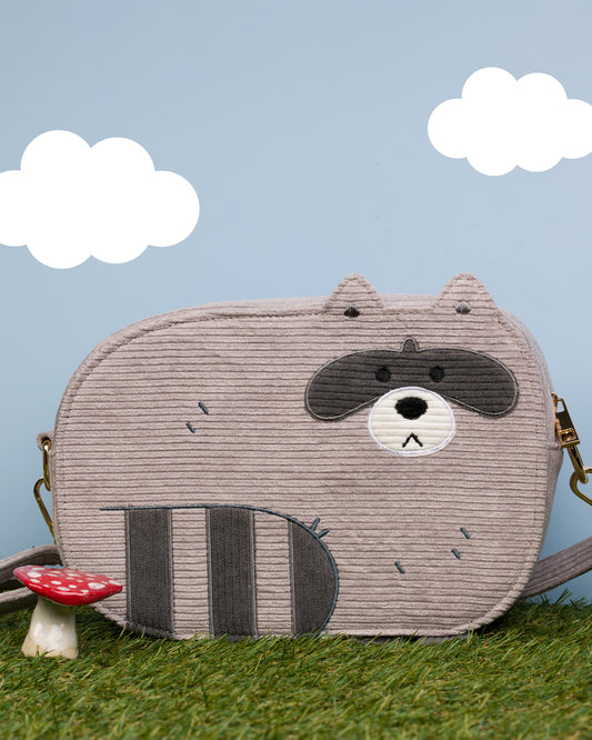 Raccoon - Corduroy Crossbody bag