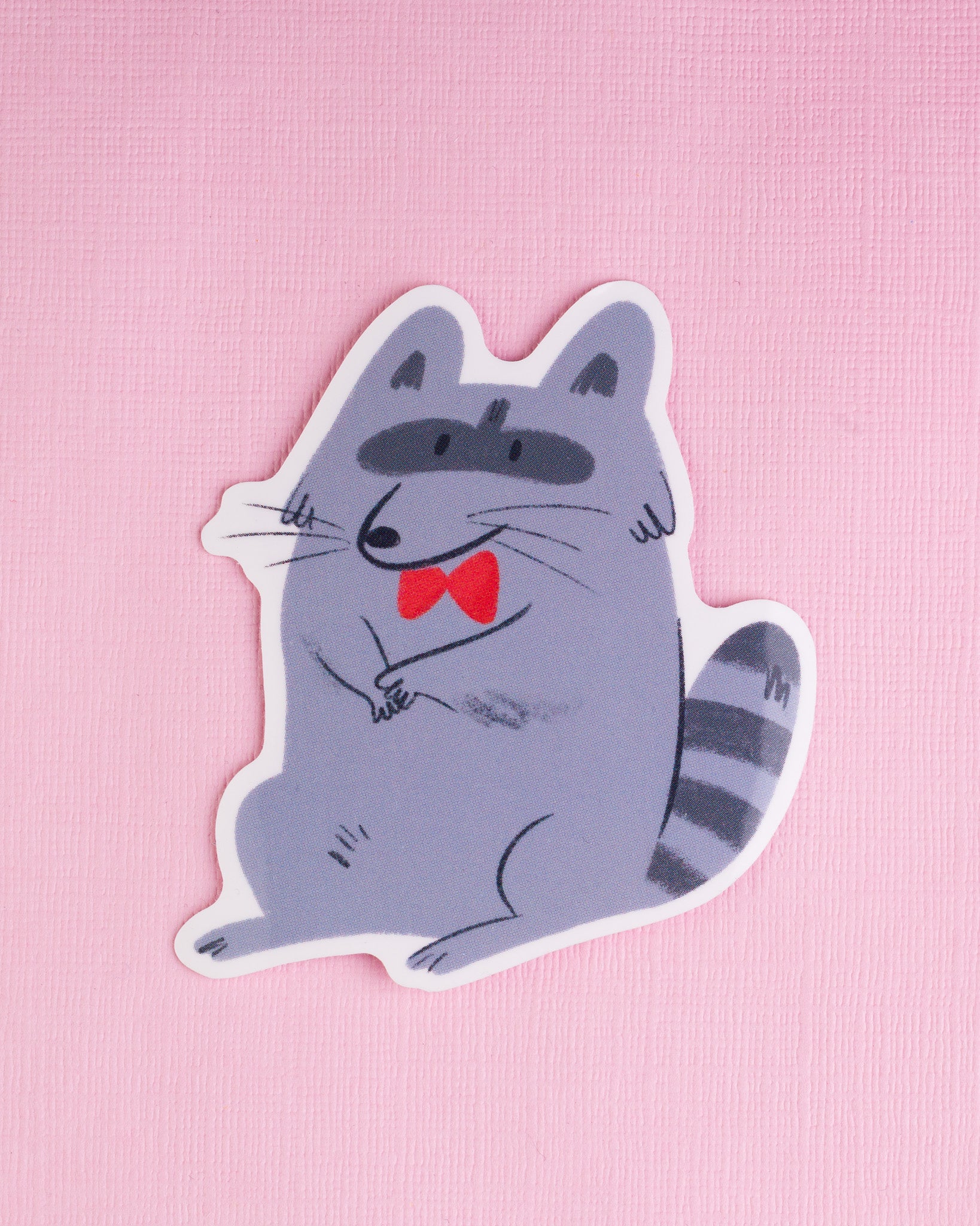 Polite Raccoon - Vinyl Sticker
