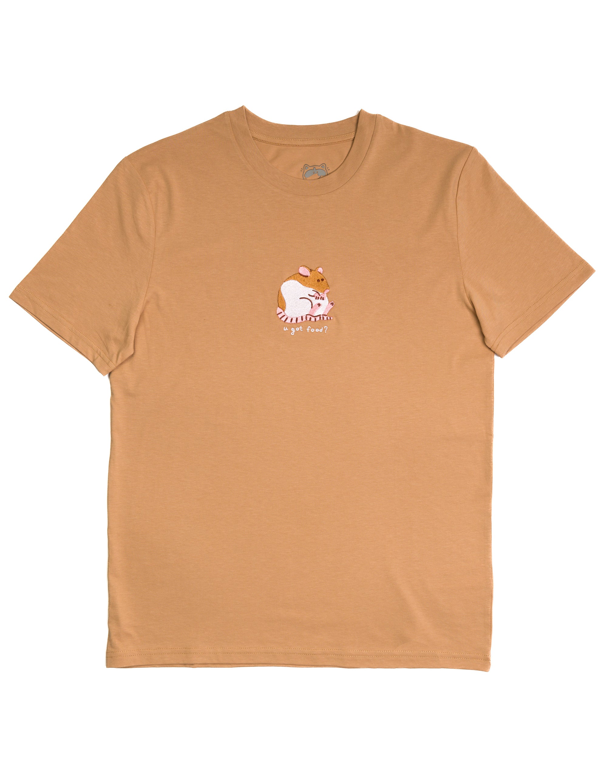 U Got Food - Rat Embroidered Sand T-shirt