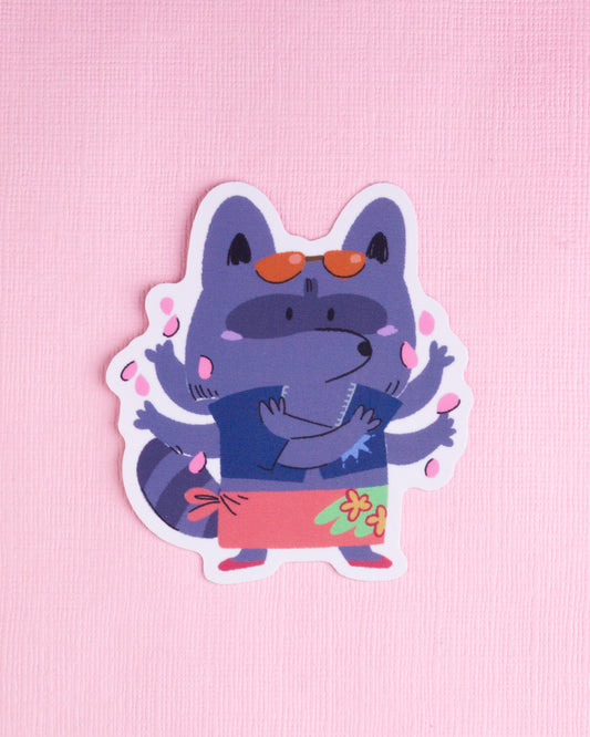 Archeologist - Raccoon Pirates Vinyl Sticker