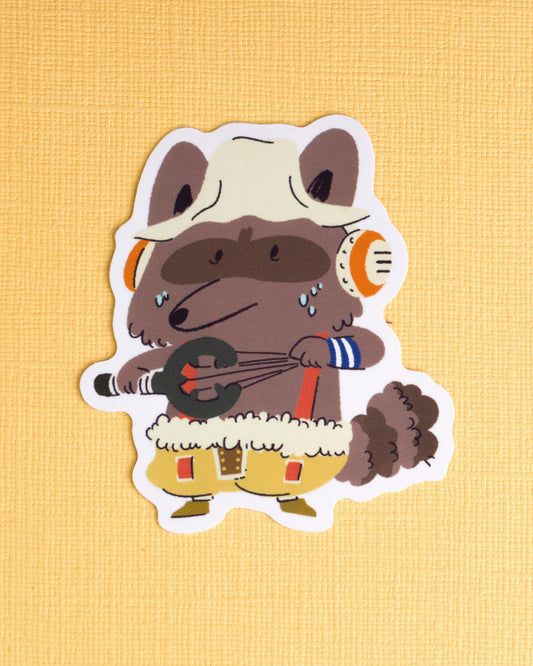 Sniper - Raccoon Pirates Vinyl Sticker