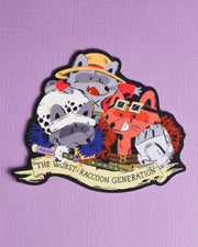 Worst Raccoon Generation - Raccoon Pirates Vinyl Sticker