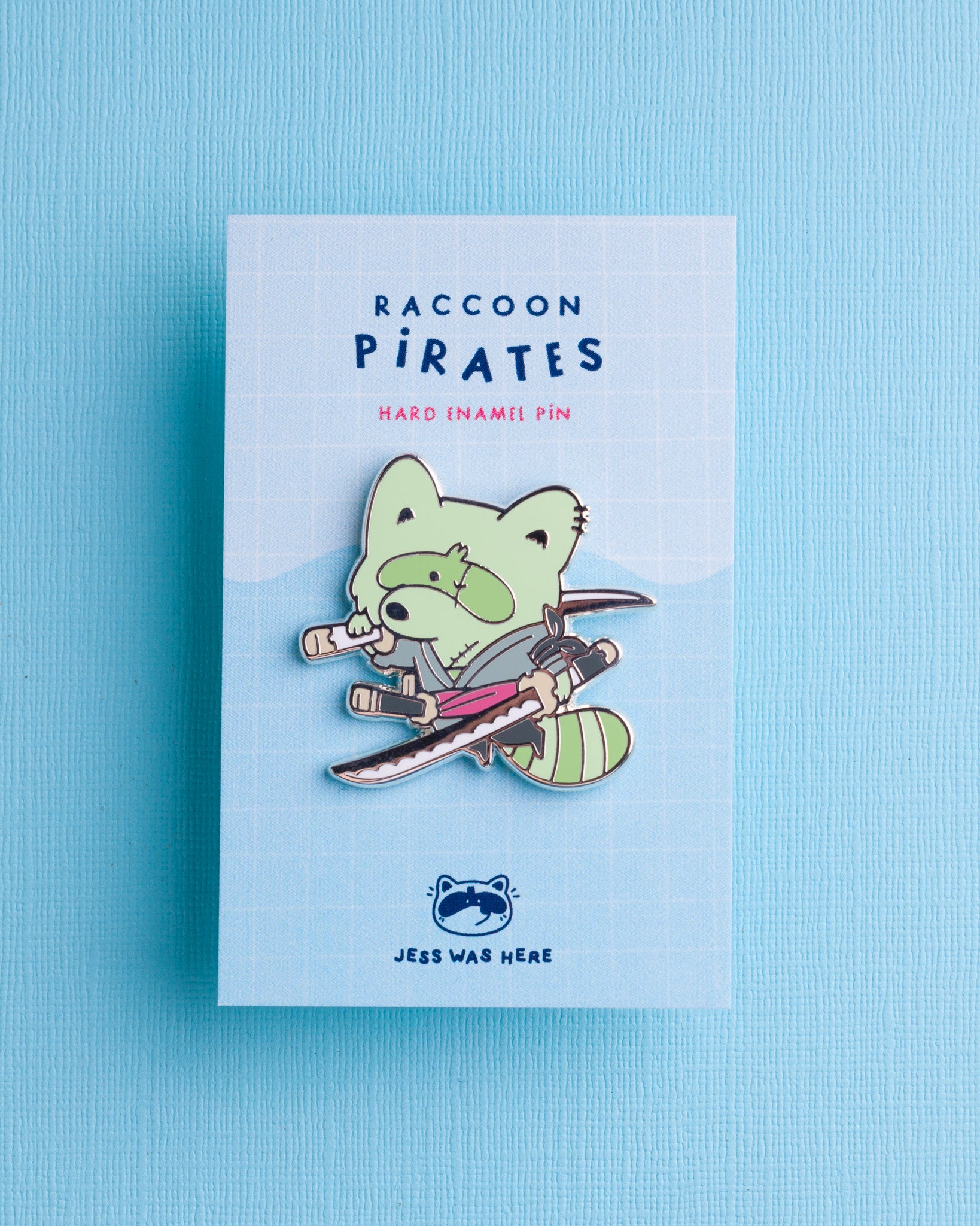 Swordsman - Raccoon Pirates Enamel Pin