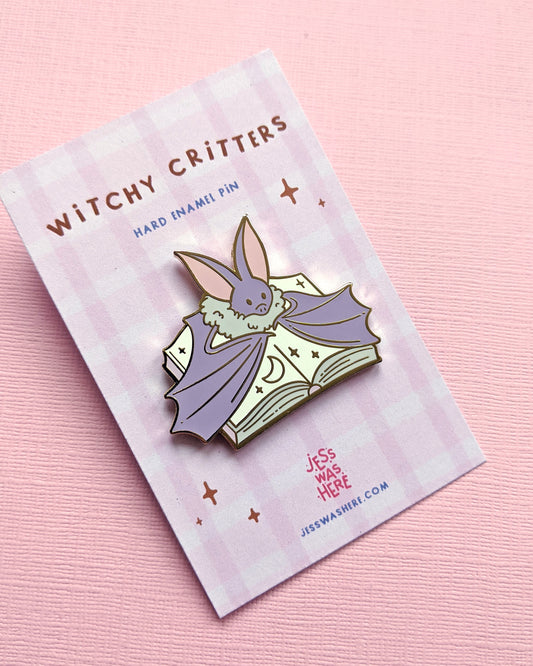 Bat - Enamel Pin - Jess Was Here