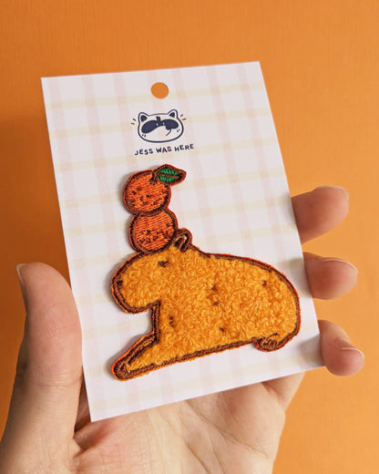 Capybara - Chenille Embroidered Patch
