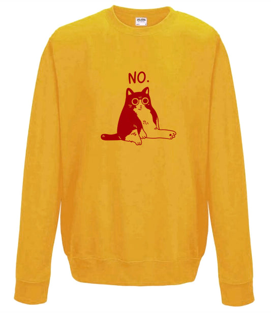 Cat NO - Mustard Sweatshirt