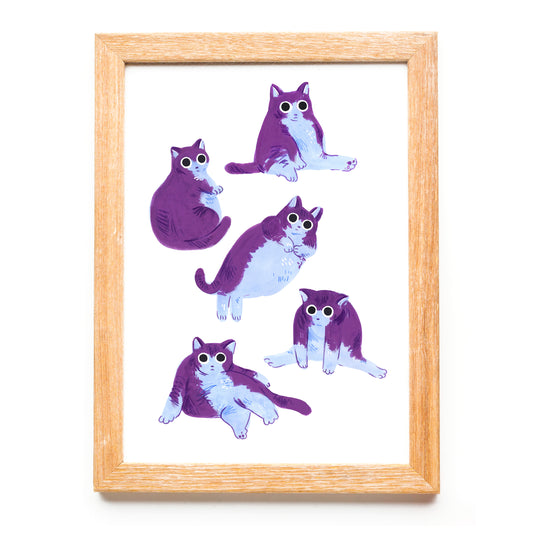 Chubby Cats - Print