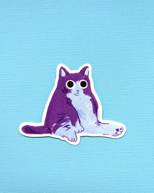 Chubby Cat - Vinyl Sticker