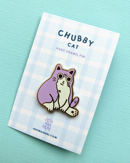 Chubby Cat - Enamel Pin