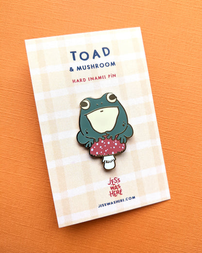 Toad & Mushroom - Enamel Pin