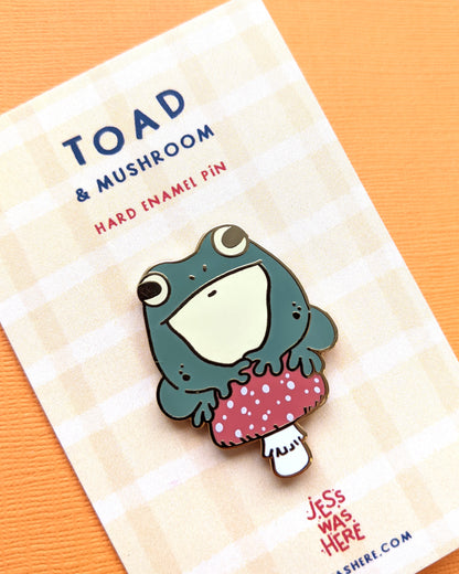 Toad & Mushroom - Enamel Pin