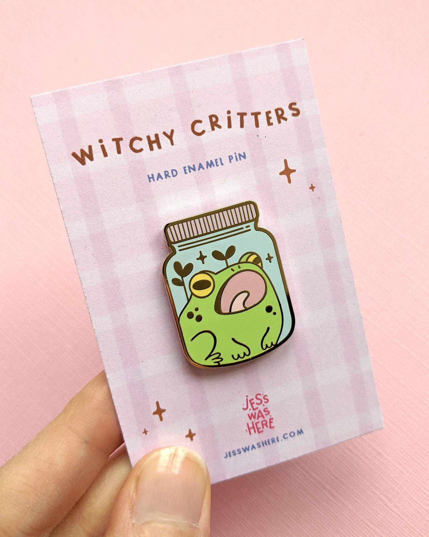 Frog in a Jar - Enamel Pin