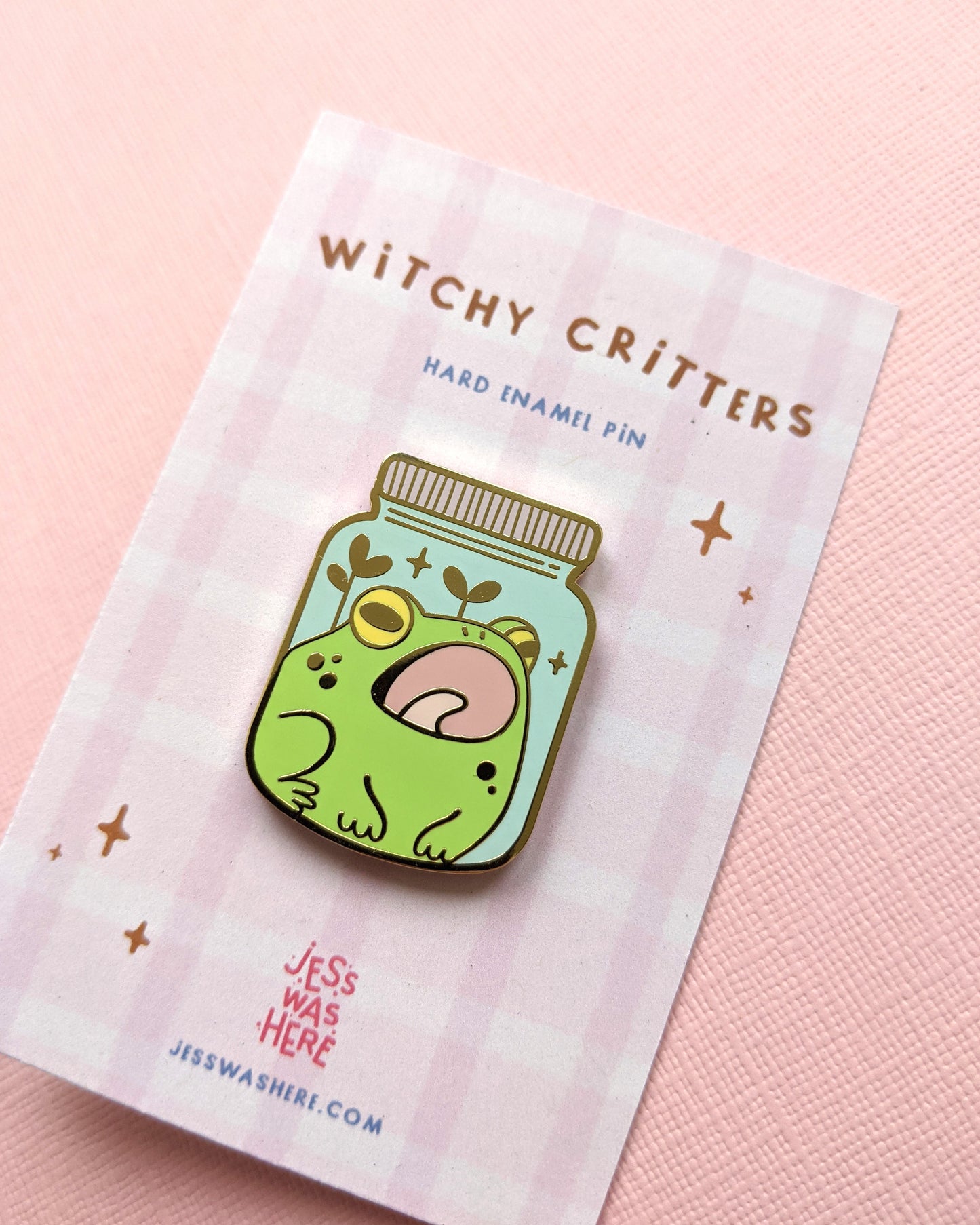 Frog in a Jar - Enamel Pin