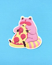 Raccoon Pizza - Vinyl Sticker