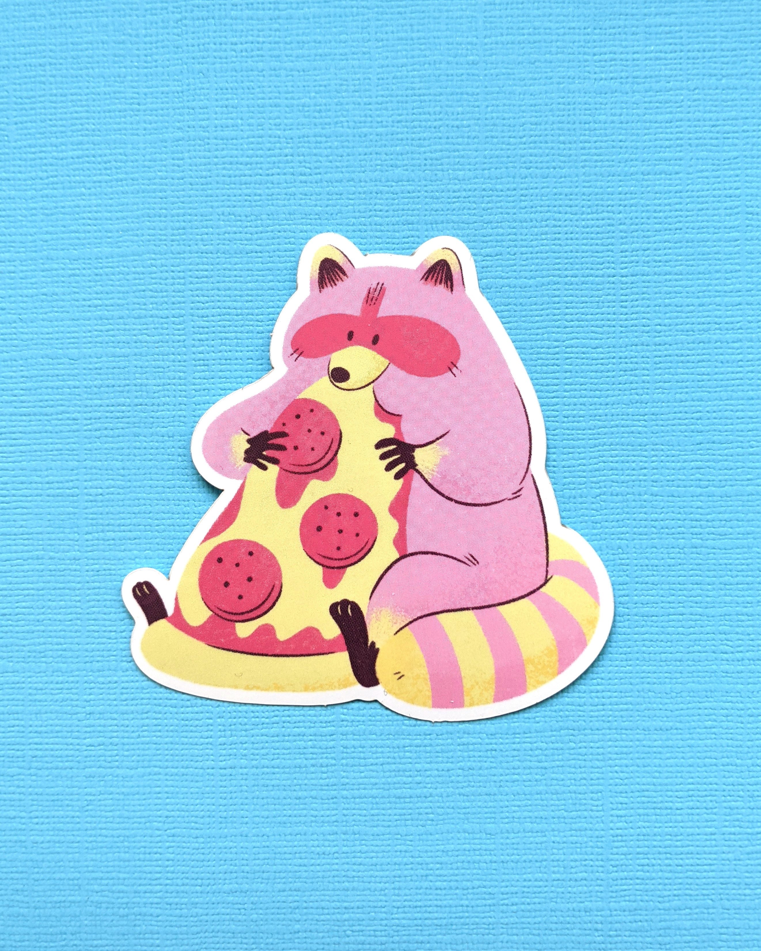 Raccoon Pizza - Vinyl Sticker