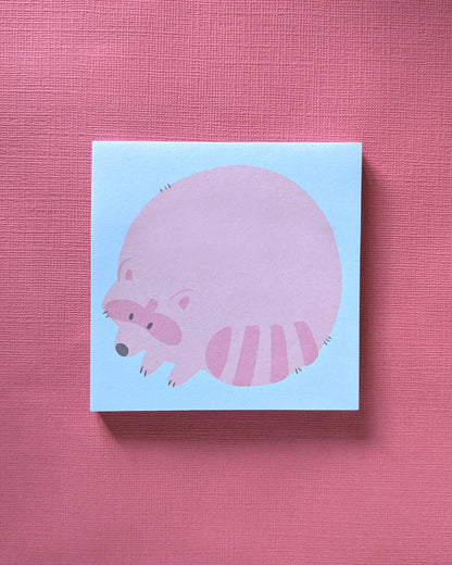 Round Raccoon - Sticky Notes
