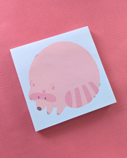 Round Raccoon - Sticky Notes
