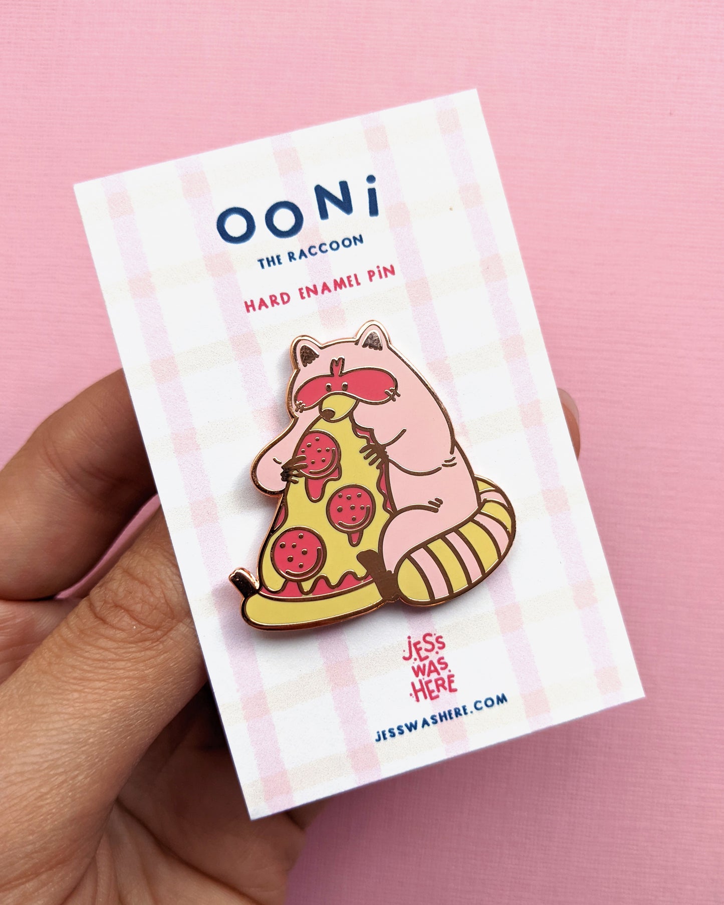 Ooni the Racoon Pizza - Enamel Pin
