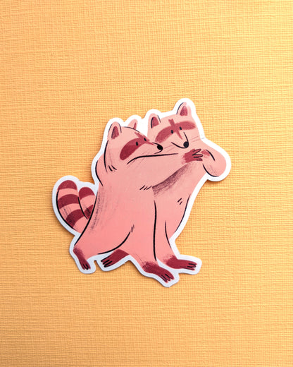 Tango Raccoons - Vinyl Sticker