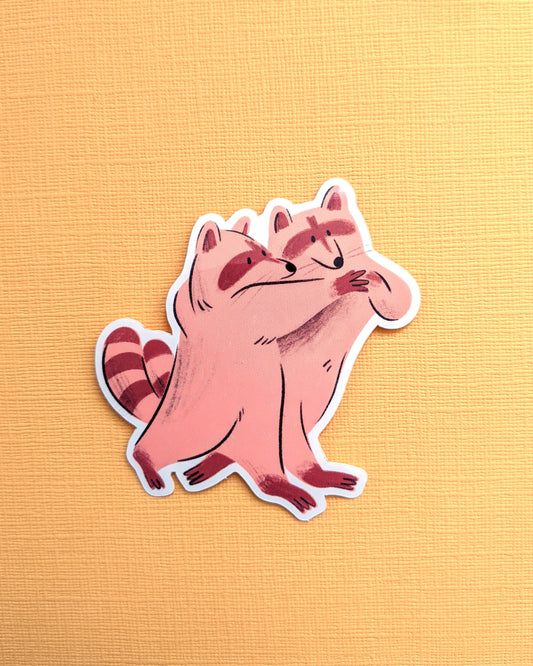 Tango Raccoons - Vinyl Sticker