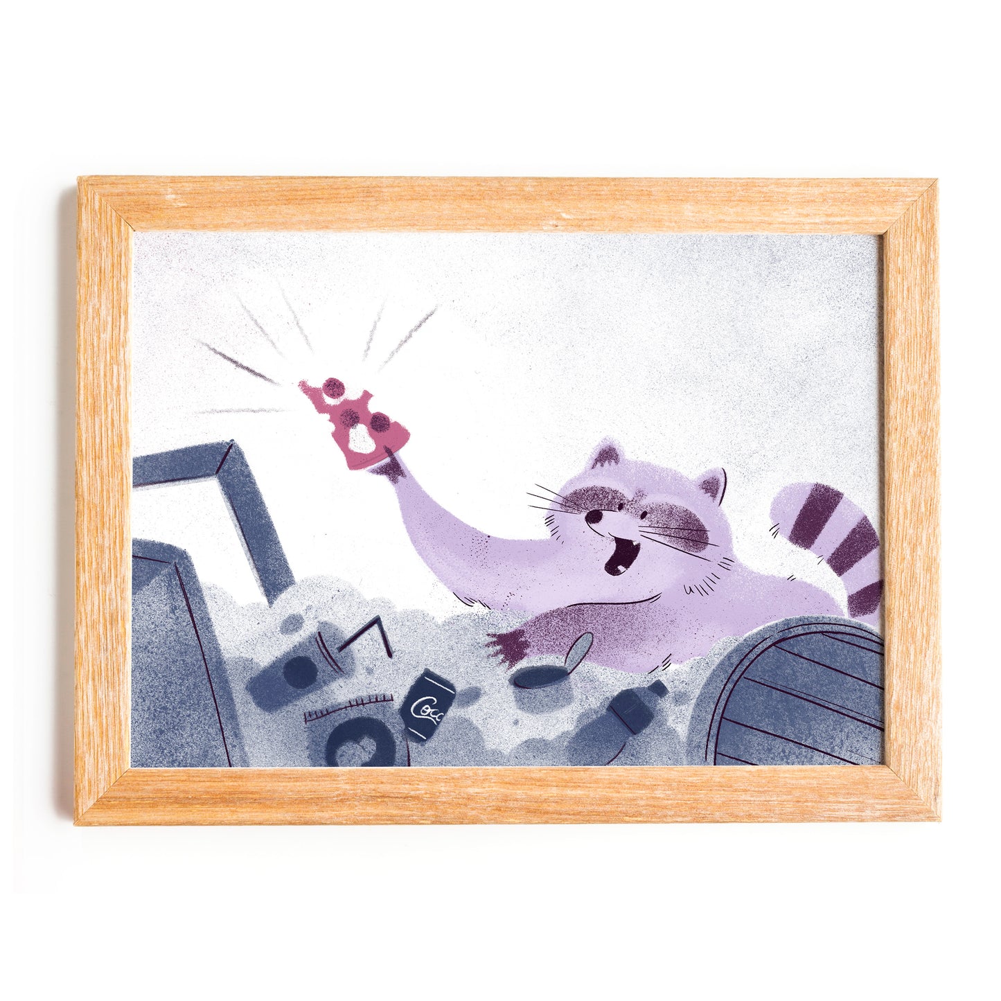 Raccoon Pizza - A5/A4 Art Print